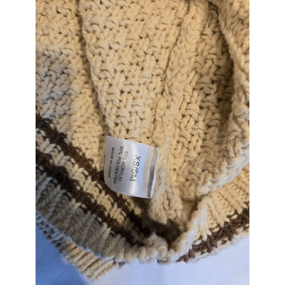 Taylor Swift Cardigan Sweater Tortured Poet Department Beige Cable Womens XS/SM - Picture 6 of 6